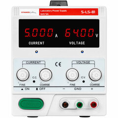 Laboriteeninduse toide 0-64 V 0-5 A 320 W hind ja info | Käsitööriistad | kaup24.ee