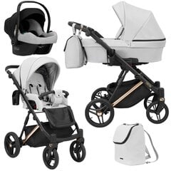 Universaalne vanker Lazzio Premium Kunert 3in1, Light Grey hind ja info | Vankrid, jalutuskärud | kaup24.ee