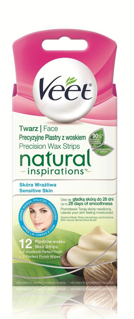 Depilaatorivaharibad näole Veet Natural Inspirations 12 tk цена и информация | Depileerimisvahendid | kaup24.ee