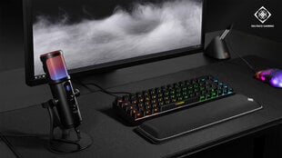 DELTACO GAMING RGB voogedastusmikrofon, must цена и информация | Микрофоны | kaup24.ee