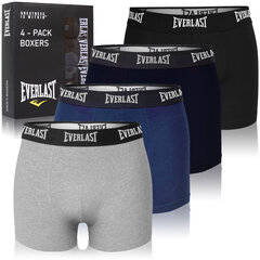 Bokserid Meestele EVERLAST EV004 Puuvillased, Aluspesu, 4 tk hind ja info | Meeste aluspesu | kaup24.ee