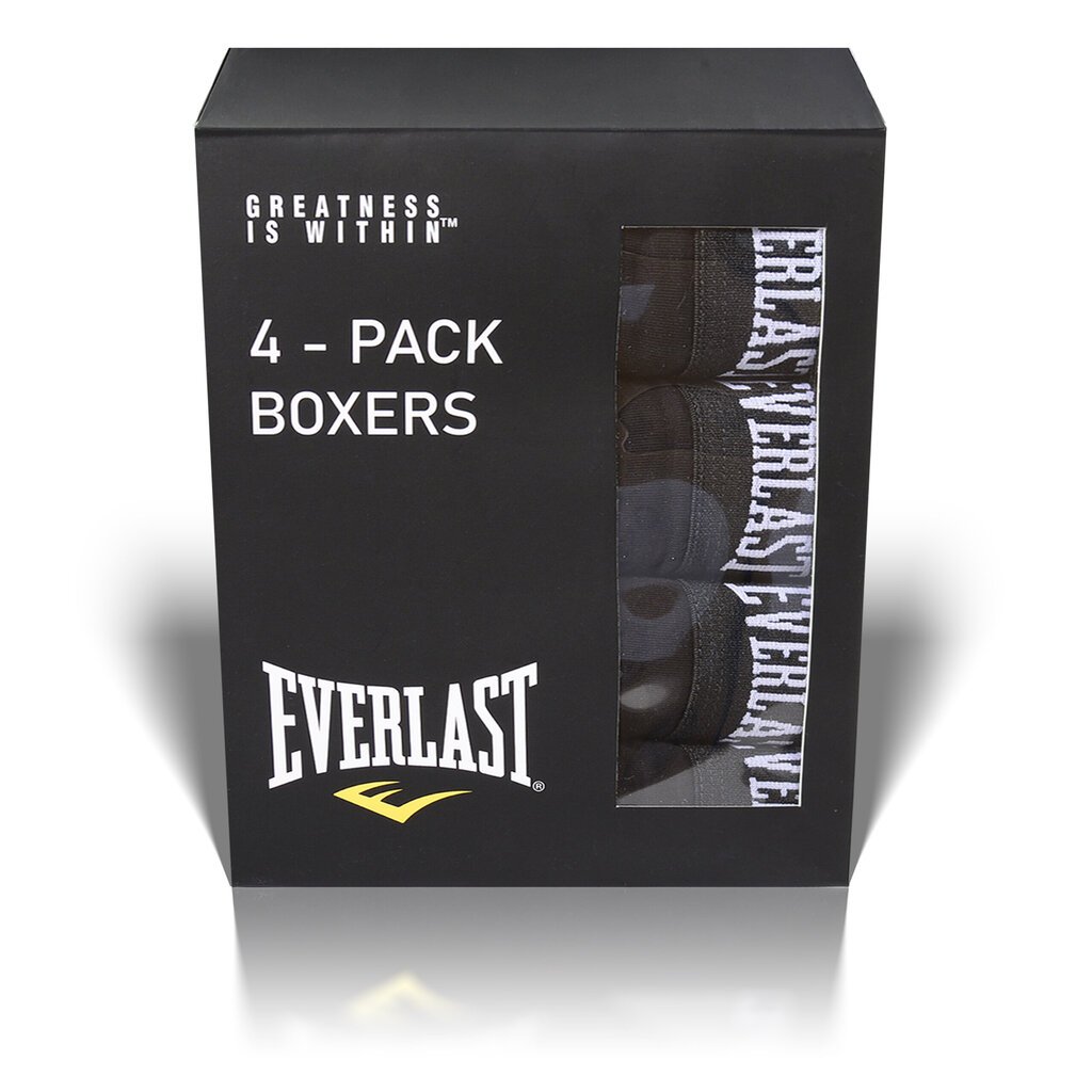 Bokserid Meestele EVERLAST EV004 Puuvillased, Aluspesu, 4 tk hind ja info | Meeste aluspesu | kaup24.ee