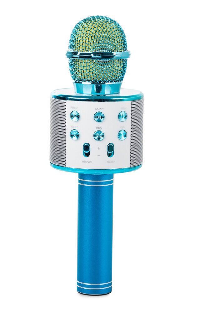 Goodbuy karaoke mikrofon sisseehitatud kõlariga bluetooth | 3W | aux | häälmodulaator | USB | Micro SD sinine hind ja info | Mikrofonid | kaup24.ee