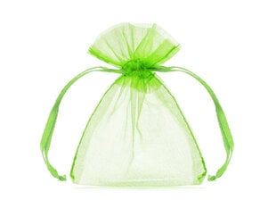 Подарочные мешочки из органзы, прозрачные/светло-зеленые, 7,5x10см, 1 упак/20 шт цена и информация | Подарочные упаковки | kaup24.ee