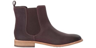 CLARKS Naiste Maypearl Nala burgundia värvi nahast tõmblukuga saapad hind ja info | Naiste kingad | kaup24.ee