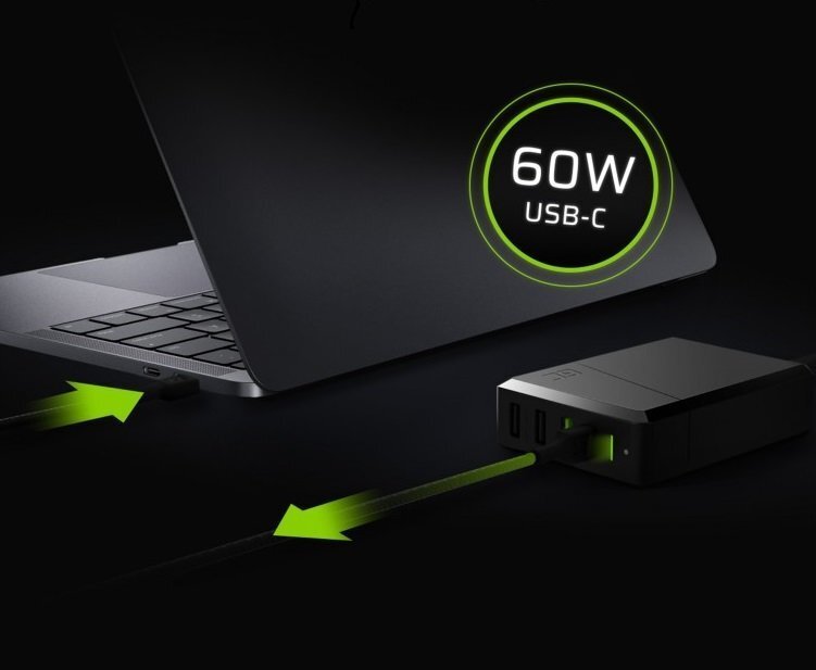 Green Cell Power Source laadija, USB-C PD, 3A hind ja info | Mobiiltelefonide laadijad | kaup24.ee