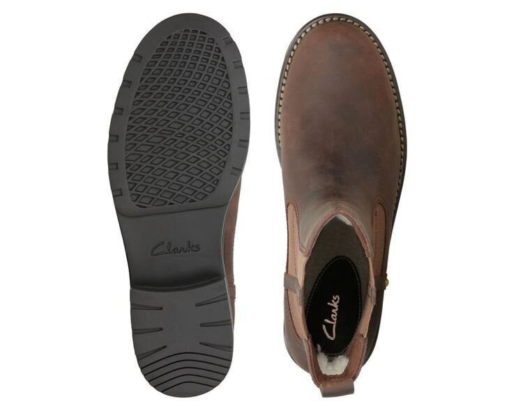 Clarks naiste Orinoco Hot pruunid nahast isoleeritud slip-on saapad цена и информация | Naiste kingad | kaup24.ee