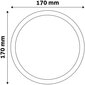 Laevalgusti Avide LED 12W 4000K, Ø170mm, ümar hind ja info | Süvistatavad ja LED valgustid | kaup24.ee