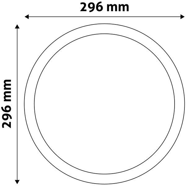 Laevalgusti Avide LED 24W 4000K, Ø296mm, ümar hind ja info | Süvistatavad ja LED valgustid | kaup24.ee