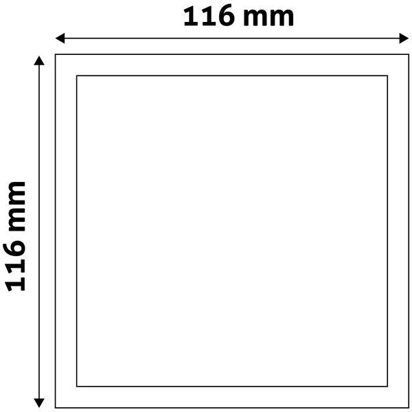 Laevalgusti Avide LED 6W 4000K, 116 x116mm, ruut цена и информация | Süvistatavad ja LED valgustid | kaup24.ee