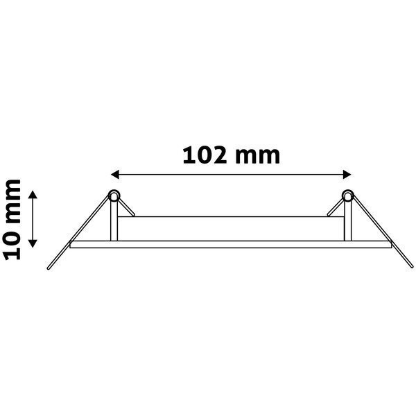 Laevalgusti Avide LED 6W 4000K, 116 x116mm, ruut цена и информация | Süvistatavad ja LED valgustid | kaup24.ee