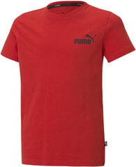 Puma T-särgid Teismelistele Ess Small Logo Tee Red 586961 11 586961 11/176 hind ja info | Meeste pusad | kaup24.ee