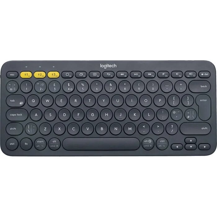 Logitech K380 Multi-Device Bluetooth klaviatuur must цена и информация | Klaviatuurid | kaup24.ee