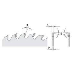 Saeketas puidule 160x2.2x20mm Z40 a=10° b=15° ATB, CMT hind ja info | Elektrilised saed, mootorsaed ja tarvikud | kaup24.ee