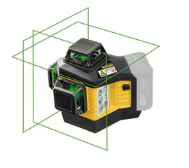 Ristjoonlaser LAX 600 G, 3x360° roheline kiir, karkass CAS, Stabila цена и информация | Механические инструменты | kaup24.ee