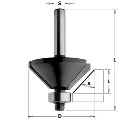 Sõrmfrees serva faasimiseks laagriga S=8mm, D=35mm, CMT цена и информация | Механические инструменты | kaup24.ee