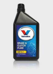 Pidurivedelik Brake & Clutch Fluid DOT 5.1 1L, Valvoline hind ja info | Eriotstarbelised määrdeõlid ja -vedelikud | kaup24.ee