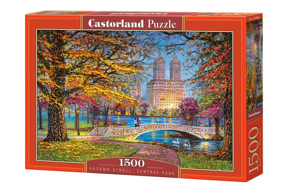 Pusle Castorland Puzzle Autumn Stroll, Central Park, 1500 tk hind ja info | Pusled | kaup24.ee