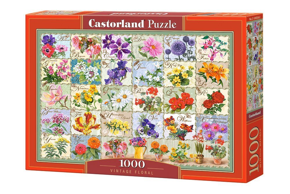 Pusle Puzzle Castorland Vintage Floral, 1000 tk hind ja info | Pusled | kaup24.ee