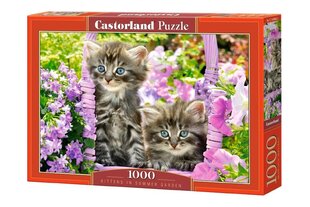 Pusle Puzzle Castorland Kitten in Summer Garden, 1000 tk цена и информация | Пазлы | kaup24.ee