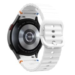 TECH-PROTECT SILIKOON SPORT SAMSUNG GALAXY WATCH 4 | 5 | 5 PRO | 6 | 7 | FE VALGE hind ja info | Nutikellade ja nutivõrude tarvikud | kaup24.ee