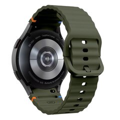 TECH-PROTECT SILIKOON SPORT SAMSUNG GALAXY WATCH 4 | 5 | 5 PRO | 6 | 7 | FE ARMY GREEN hind ja info | Nutikellade ja nutivõrude tarvikud | kaup24.ee