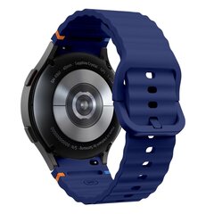 СИЛИКОНОВЫЕ СПОРТИВНЫЕ ЧАСЫ SAMSUNG GALAXY WATCH 4 | 5 | 5 PRO | 6 | 7 | FE NAVY BLUE цена и информация | Аксессуары для смарт-часов и браслетов | kaup24.ee