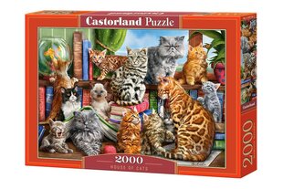 Pusle Castorland House of Cats, 2000 tk цена и информация | Пазлы | kaup24.ee