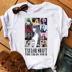 Taylor Swift The Eras Tour International naiste meeste kaelusega T-särk,3XL hind ja info | Naiste T-särgid, topid | kaup24.ee