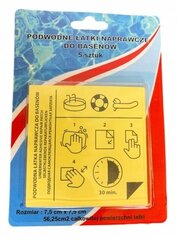 Basseiniplaastrid veekindel remondikomplekt 5tk цена и информация | Аксессуары для бассейнов | kaup24.ee