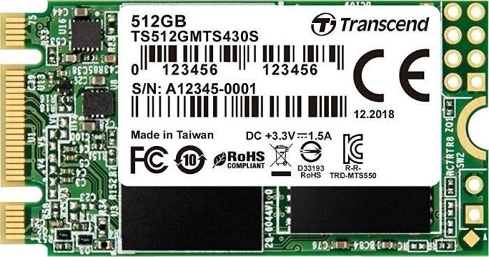 Transcend TS512GMTS430S цена и информация | Sisemised kõvakettad (HDD, SSD, Hybrid) | kaup24.ee