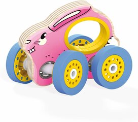 Puidust mänguasi Quercetti ratastega Jänes, 0746 цена и информация | Игрушки для малышей | kaup24.ee