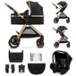 Universaalne vanker Kinderkraft Esme 3in1, pure black цена и информация | Vankrid, jalutuskärud | kaup24.ee