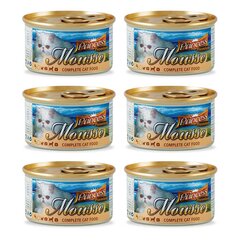 Konserv kassidele kotis PRINCESS Premium Mousse Chicken&Turkey 6 x 85 g цена и информация | Кошачьи консервы | kaup24.ee