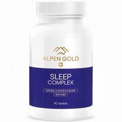 Toidulisand Alpen Gold Sleep Complex, 90 tabletti цена и информация | Витамины, пищевые добавки, препараты для хорошего самочувствия | kaup24.ee