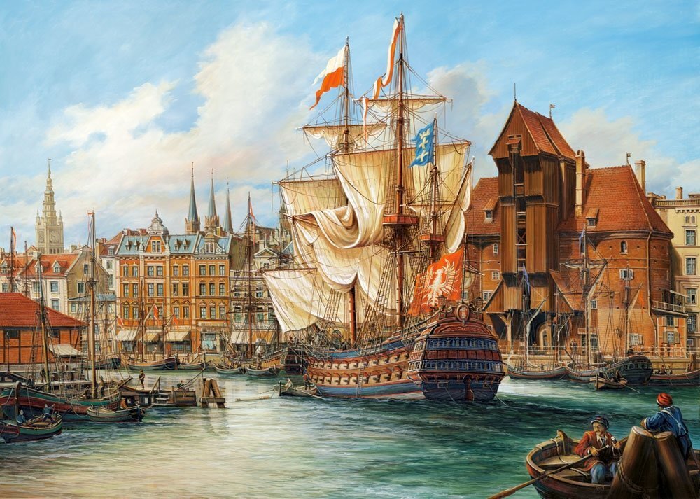 Pusle Castorland Puzzle The Old Gdansk, 1000 tk hind ja info | Pusled | kaup24.ee