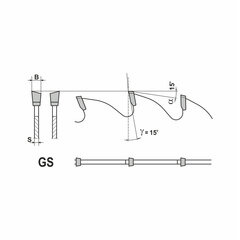 GLOBUS Puu- ja vineerisaag 184x30x42Z / ristlõikesaag / süvistatud saag hind ja info | Elektrilised saed, mootorsaed ja tarvikud | kaup24.ee