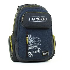 Seljakott YES T-87 Danger, must/sinine (1 tk.) hind ja info | Kirjatarbed | kaup24.ee