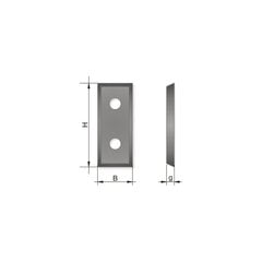 GLOBUS HM сменное лезвие 4 лезвия 29,5x12x1,5 мм / доска / МДФ / 1 шт. цена и информация | Фрезы | kaup24.ee