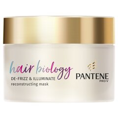 Mask kahustele või kuivadele ja värvitud juustele PANTENE BIOLOGY Defrizz & Illuminate 160 ml цена и информация | Маски, масла, сыворотки | kaup24.ee