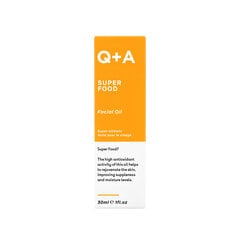 Q+A - Super Food Facial Oil, 30ml - elustava näoõli. hind ja info | Näoõlid, seerumid | kaup24.ee