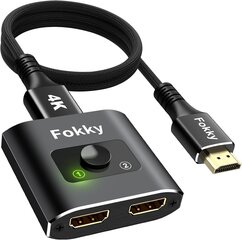 Разветвитель Fokky HDMI 4K 60 Гц цена и информация | Адаптеры и USB-hub | kaup24.ee