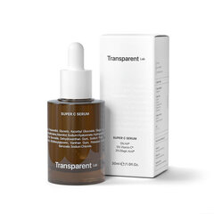 Transparent Lab - Super C seerum, 30 ml - seerum C-vitamiini 5% ja hüaluroonhappega hind ja info | Näoõlid, seerumid | kaup24.ee