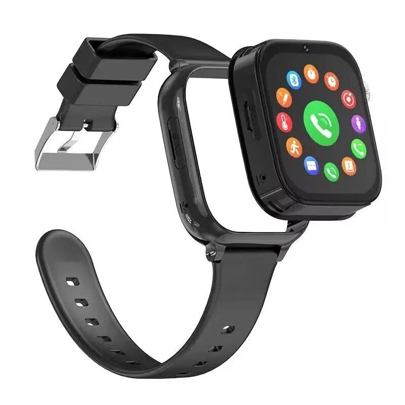 Happyjoe QSmart Black, 4G, videokõne + kaks käevõru hind ja info | Nutikellad (smartwatch) | kaup24.ee