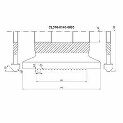 GLOBUS HSS terrassikomplekt 140x40x4Z H140mm / profiil 5 hind ja info | Freesid | kaup24.ee