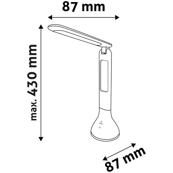 Laetav LED laualamp Avide 4W, must цена и информация | Laualambid | kaup24.ee