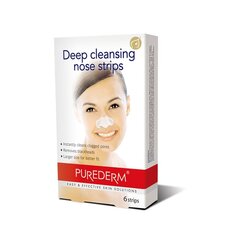 PUREDERM Корейские очищающие пластыри для носа, 6 шт. цена и информация | Аппараты для ухода за лицом | kaup24.ee