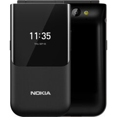 Mobiiltelefon Nokia 2720 Flip, 4 GB, Dual SIM, Must цена и информация | Мобильные телефоны | kaup24.ee