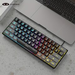 'Magee ts91 mini 60% игровая/офисная клавиатура' цена и информация | Клавиатуры | kaup24.ee