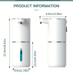 '1 шт. автоматический дозатор пенного мыла' цена и информация | Аксессуары для ванной комнаты | kaup24.ee